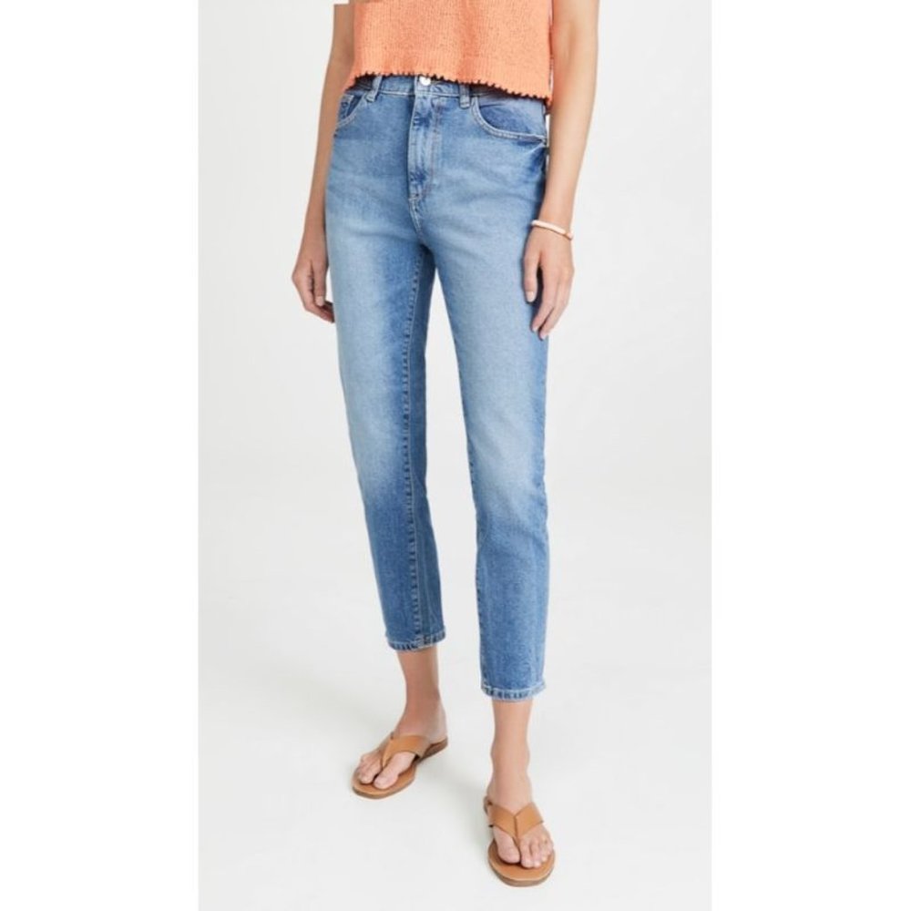 DL1961 Jeans Womens 33 W36 Canal Denim Bella Slim High Rise Vintage Straight